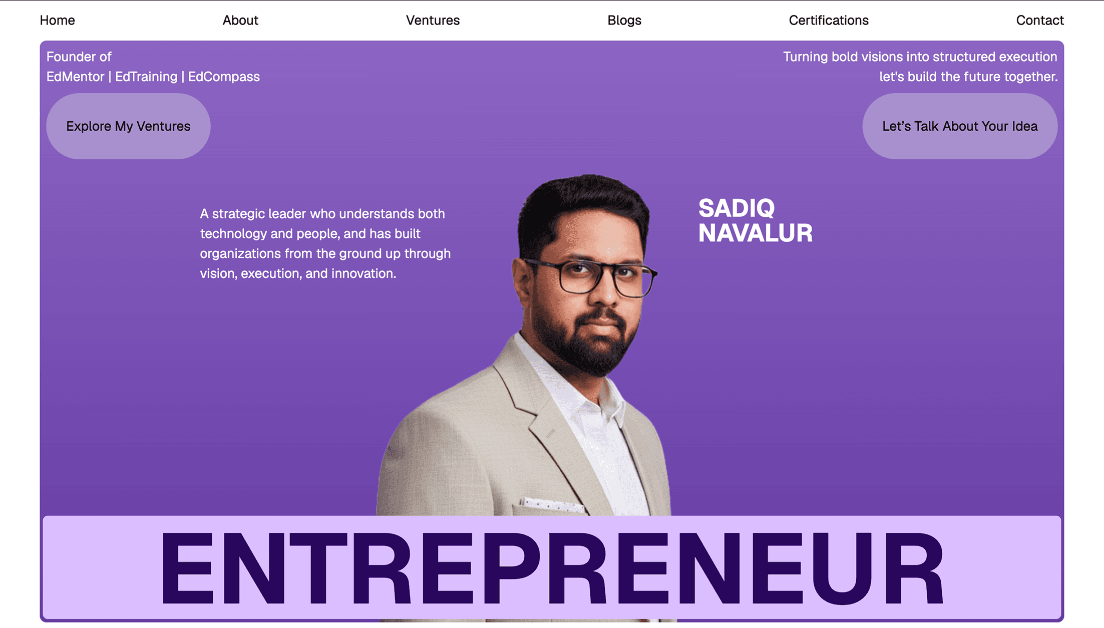 Sadiq Navalur Porfolio